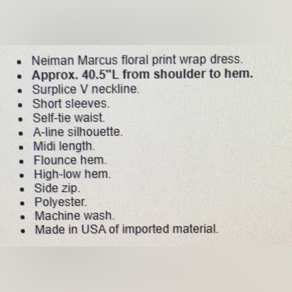 Neiman Marcus wrap dress (Never worn) - Picture 10 of 10